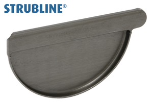 Anklemmboden links 250 mm 127 "Strubline" - Zink vorbew. Spenglereihalbfabrikate