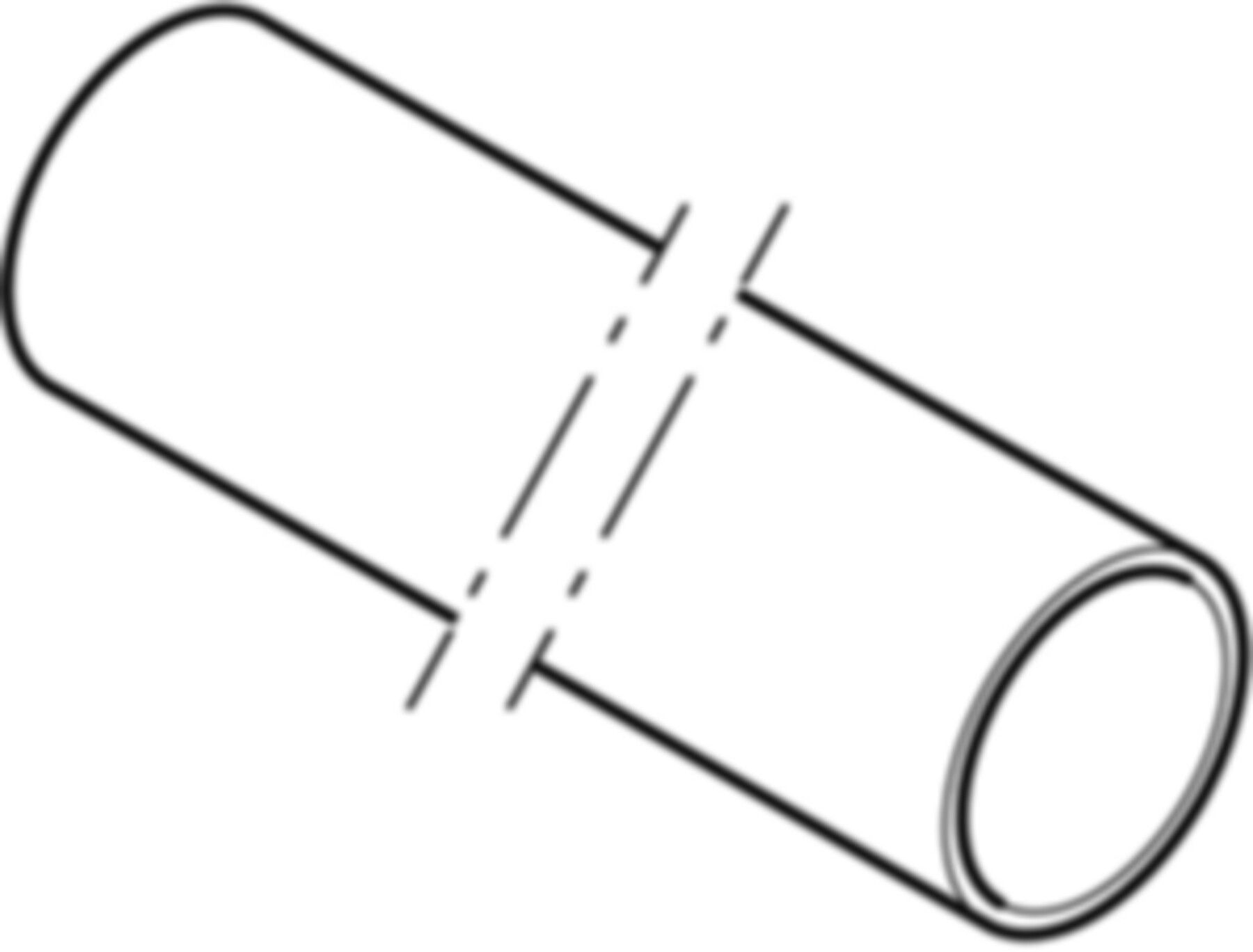 Rohr L=5m d 200mm 370.000.16.0 - Geberit-PE-Rohre