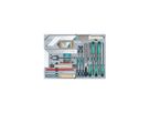 TECHNOCRAFT Werkstattwagen SWISS-TEAM WOOD PRO "282 tlg, . 1/4"" + 1/2"" Profi Schreiner Werkzeug - Schlüsselwerkzeuge