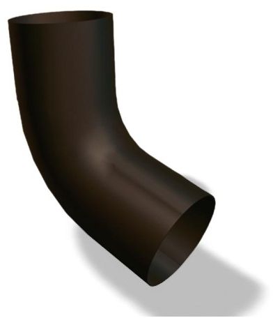 Rohrbogen 72° Ø60 mm P.10 nussbraun 202406 - PREFA Dachentwässerungssysteme