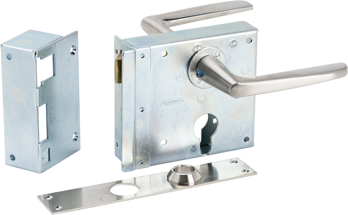 SCHÄNIS Zimmertürschloss 2005 RZ 65, DIN rechts, verzinkt - Türschlösser und Zubehör