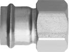Industry-Übergang mit IG 15mm x 3/4" 80333.27 - Optipress-Industry Formstücke