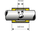 Reparaturkupplung PN 5, RepaFlex GAZ DN 40, Spannbereich 50-57mm - RepaFlex-Reparaturkupplungen