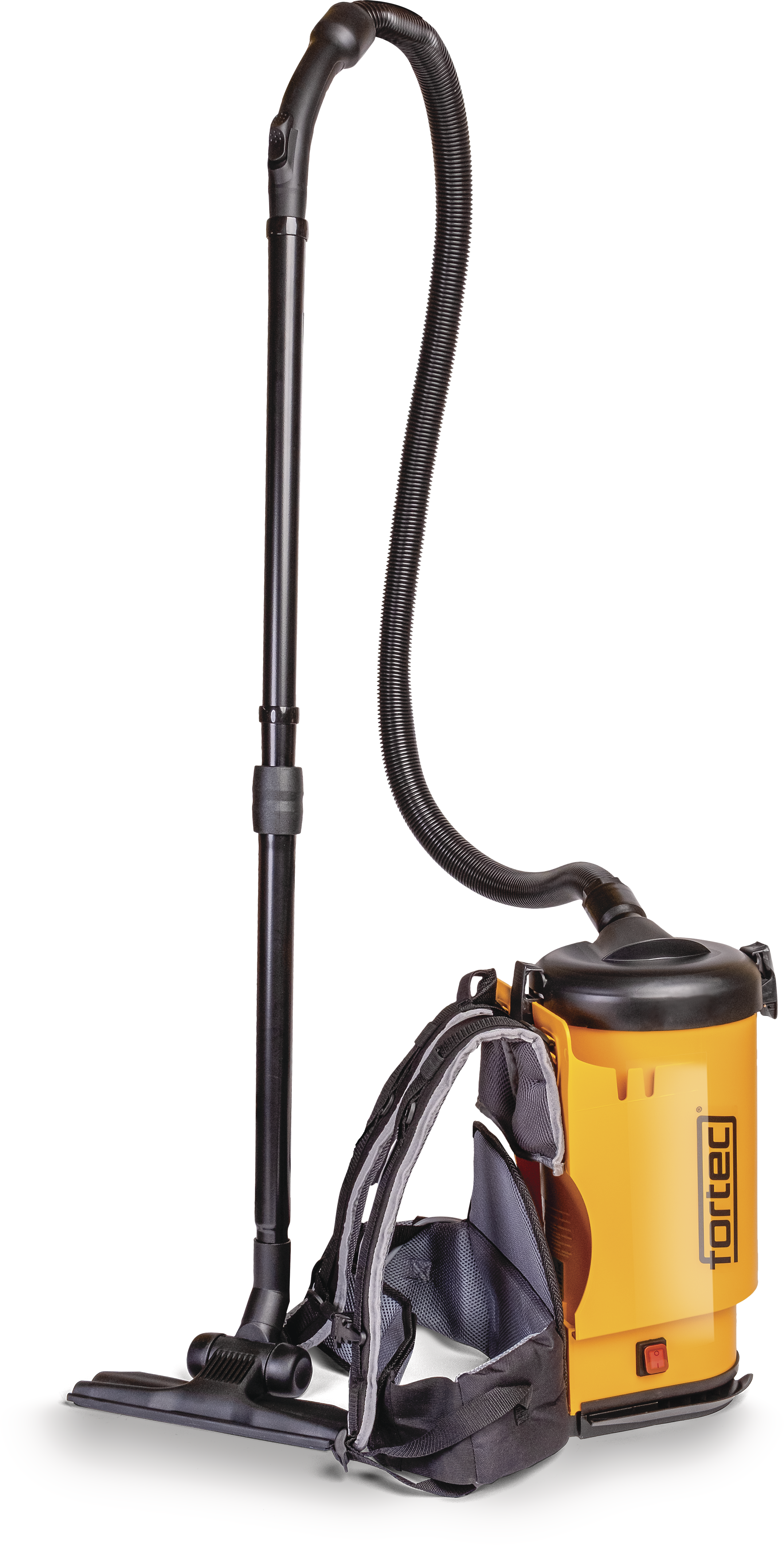 FORTEC Rucksack-/Trockensauger D/3P/BP 900 W , Behälter 3.3 L , 15 m Kabel - Saugen