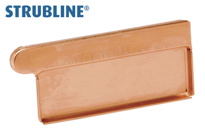 Anklemmboden rechts eckig 250 mm 129 "Strubline" - Kupfer Spenglereihalbfabrikate