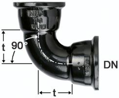 STM-Bögen 90°, 2-Muffig  Fig. 2820a (MMQ 90) vonRoll hydro