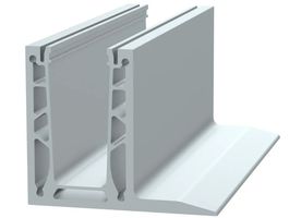 Aluminium U-Profil aus EN AW 6060 T66 Compact 150x125 mm , L=6000 mm - INOXTECH-Handlauf-/Geländer-System