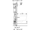 Wand-WC-Element Sigma 111.904.00.6 Typ 112,breite 88cm Betätigung von vorne - Geberit-Duofix
