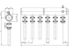 PE-Verteiler SAVE125 m/Kugelhahnen DN 50 3 Anschl. m/Füll+Entl. 108905 - Haka-Erdwärmetechnik
