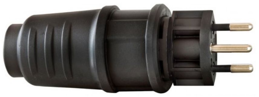 BRENNENSTUHL Gummistecker T12, 230V / 10A, 3-Pol - Stromverteilung