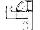 Löt-Winkel 7091b 18- 3/4" 767 091 327 - GF Lötfittings