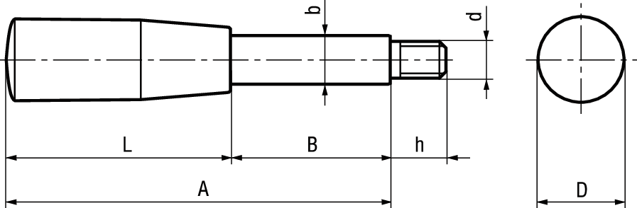 Hebelarme Elesa® BL.366 BN14269 3501BL.366/10x65 - Bossard Schrauben