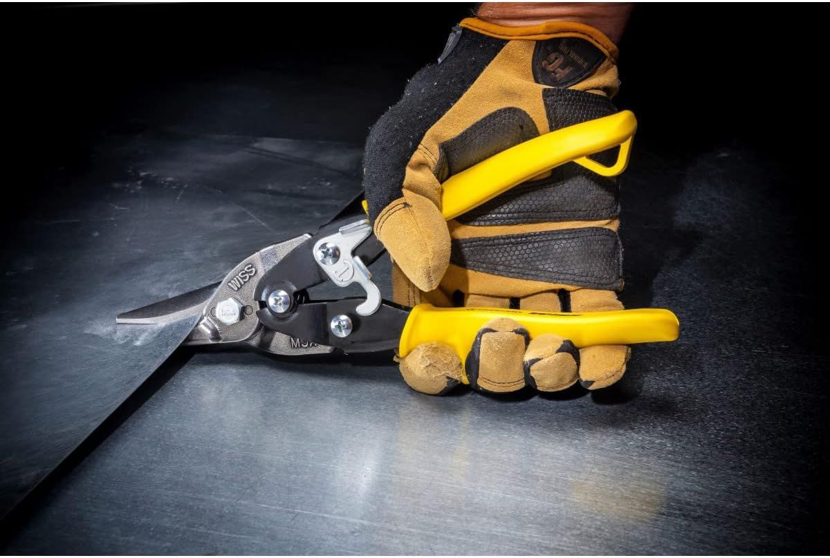 WISS Blechschere, Gerade M3R, gelb, L= 250mm - Spenglerwerkzeuge