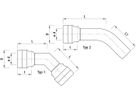 Bogen 45° Typ 2 mit Muffe/Spitzend 7331 d 180mm - Hawle-Grip