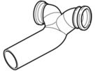 Wandklosett-Doppelbogen 180° d 110/ 90mm 367.485.16.1 - Geberit-PE-Formstücke