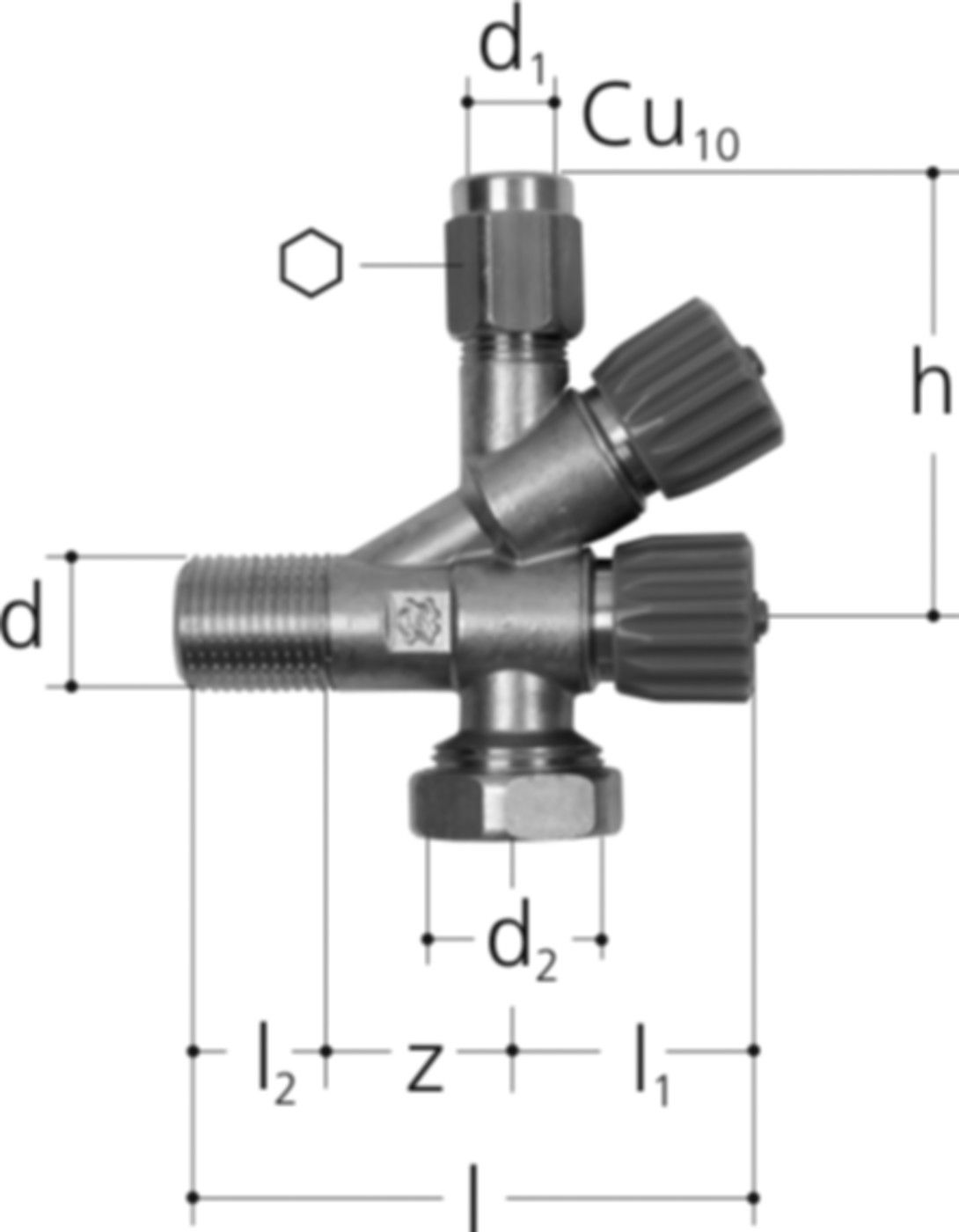 Absperr-+ Füllventil 3/8" 8260.160 - JRG Armaturen