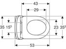 Renova Set Wand-WC Tiefspüler TurboFlush mit Installationszubehör 504.078.00.1 - Geberit Grossisten Shop-Sortiment
