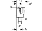 Hygienespülung HS01 50/40mm 1/2" 616.290.00.1 - Geberit Systemventile / Armaturen
