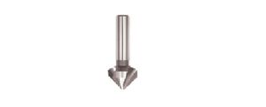 Dreilippensenker 90º, HSS-E5 Ø 4.3mm, L= 40mm, Schaft-Ø 4mm, DIN335C - Bohren