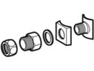 Anschlussstück f. Boiler-Überlaufleitung 152.924.00.1 - Geberit-Sifon + Apparateanschlüsse