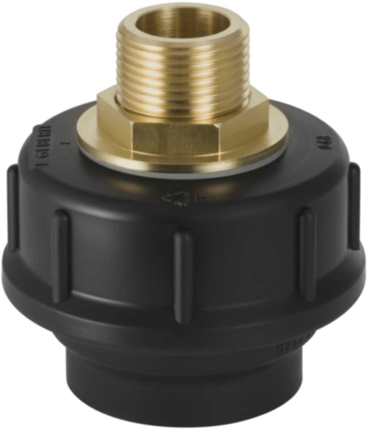 Stutzen mit Verschraubung und MS-Nippel d 40mm - 1/2" 152.973.00.1 - Geberit-Sifon + Apparateanschlüsse
