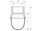 Saugkorb mit Klebemuffe 40 mm 161 050 029 - GF Hart PVC-U Formstücke