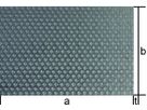 Al99.5%, 1/2-hart, rund, versetzt 1000/2000/1.00 mm R5.0 T7.0 - Aluminium Lochbleche