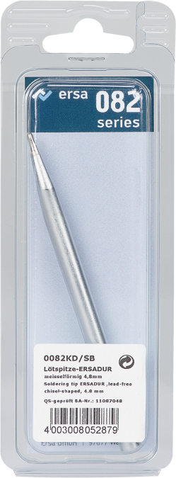 ERSADUR-Lötspitze 082KD/SB, meisselförmig, Ø 4.8mm - Löten