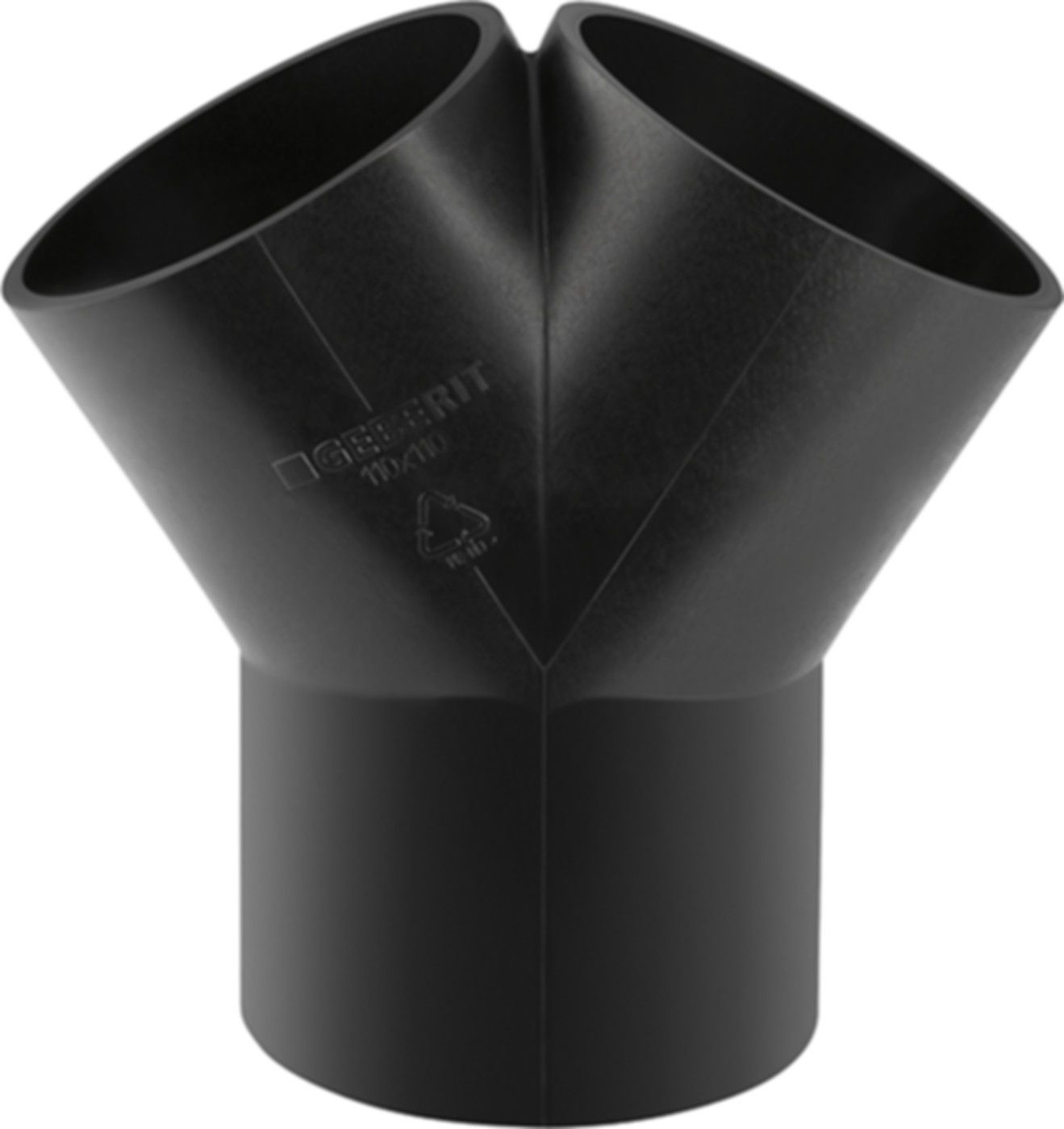 Hosenabzweig 2 x 30° 110/110mm 367.481.16.1 - Geberit-PE-Formstücke