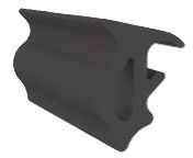 Frz. Geländer Dichtungsprofil zu Einhängeprofil Glasdicke 17 + 21 mm , EPDM - INOXTECH-Handlauf-/Geländer-System
