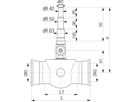 Universal 1, Fig. 5490 mit Steckmuffe DN 200 Abgang Univ. PE-Enden d40/50/63mm - Von Roll Armaturen
