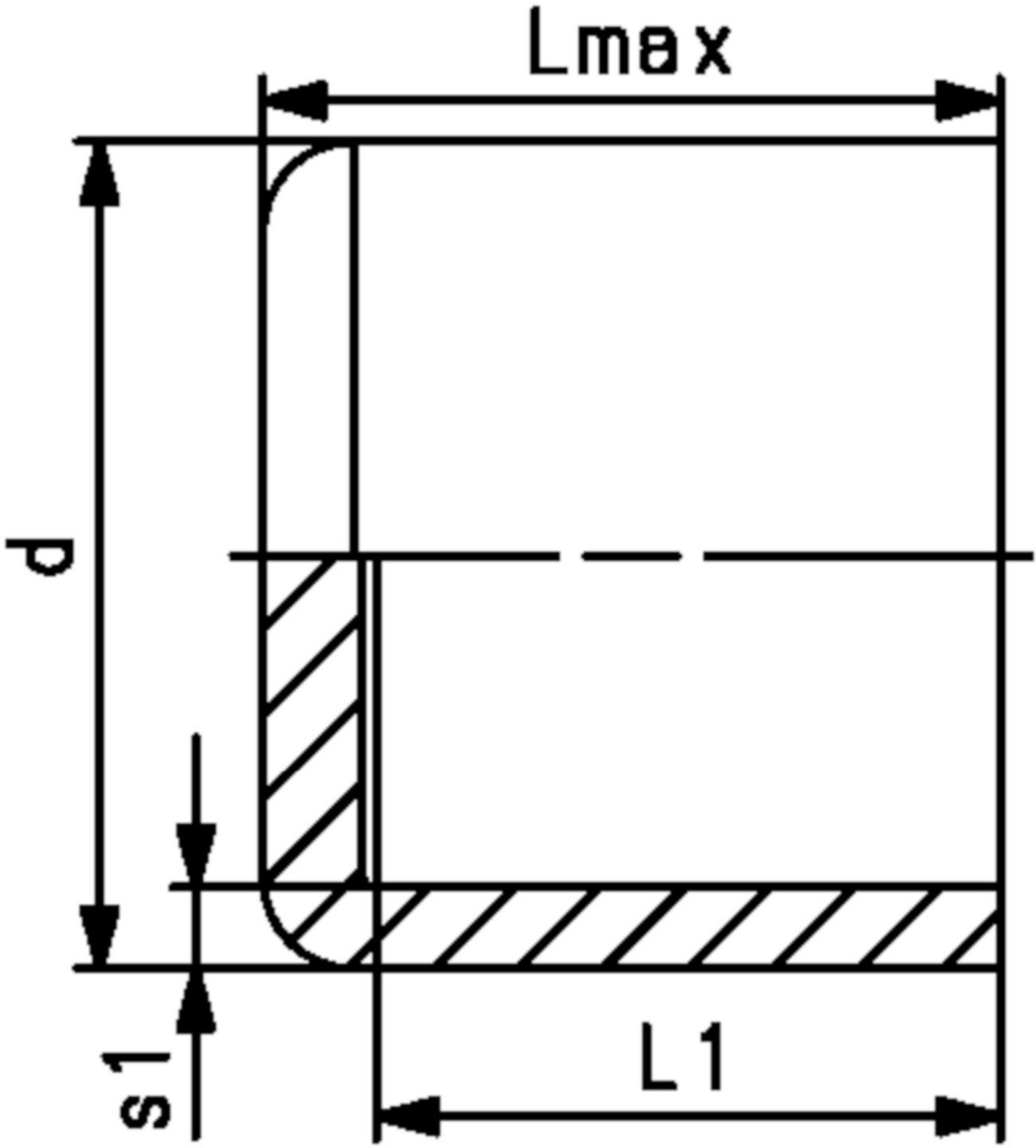 Abschlusskappe PE100 S8 PN 10 d 110mm 753 960 814 - PE100 Stutzenformstücke langschenklig