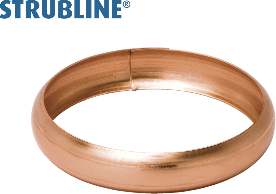 Wulstringe 100 mm 292 "Strubline" - Kupfer Spenglereihalbfabrikate
