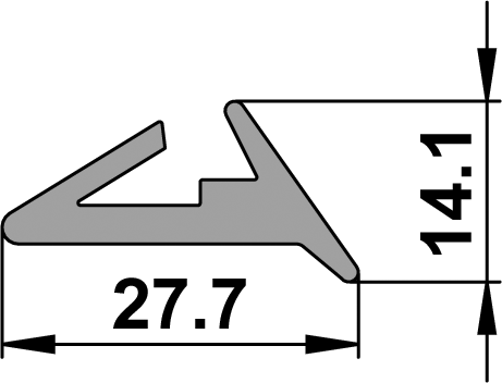Glaslager zu VSG-23 mm