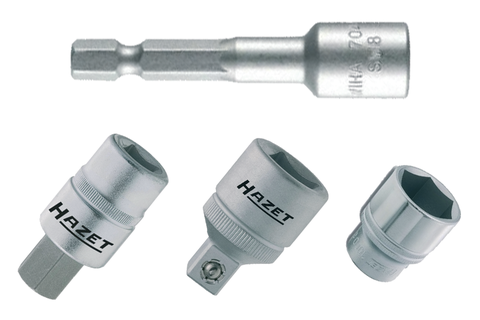 Steckschlüssel-Einsätze und Adapter