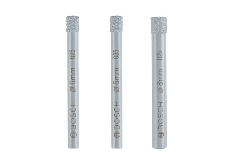 Expert Diamantbohrer-Set, Keramik Ø 6/6/8mm, 2 607 011 626 - Bosch Maschinenzubehör
