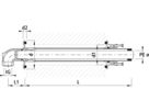 PE-Schnellbau-Mauerdurchführung 6831 mit Winkel d 40mm - 1 1/4" - Hawle Steckfittinge