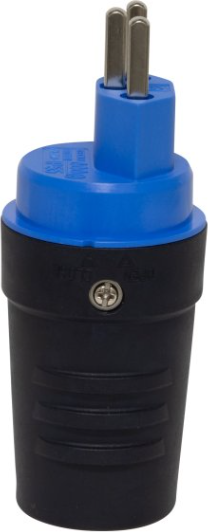 BRENNENSTUHL Stecker T23 230V, 16A, blau/schwarz, IP55 - Stromverteilung