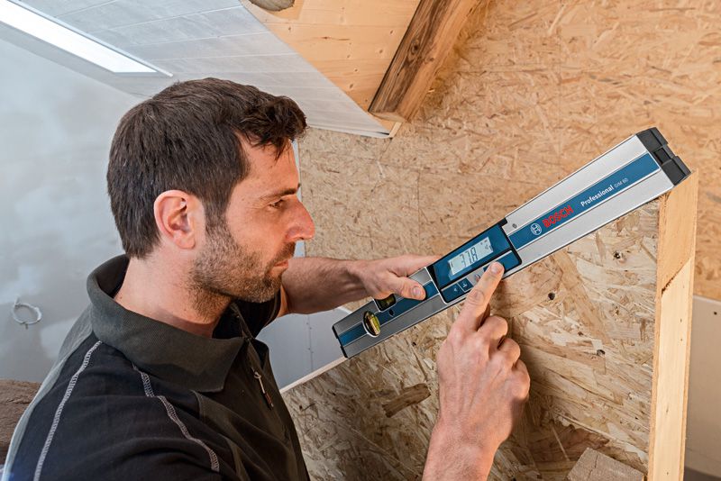 Bosch Digitaler Neigungsmesser, Wasserwaage GIM 60, Länge 60cm, Messbereich 0-360°, +/- 0.05° - Bosch Elektrowerkzeuge