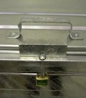 Schlosspilz, rund für 800 l Stahlcontainer, Stiftlänge 50 mm - Container