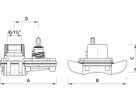 Universal-Sperrschelle Hawlinger 2400 mit Innengewinde 1 1/2" - Hawle Hausanschluss- und Anbohrarmaturen