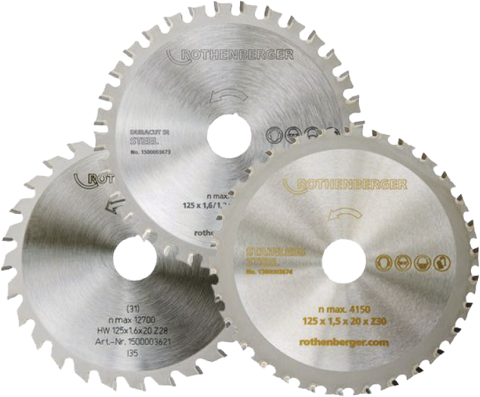 ROTHENBERGER DURACUT Uni Universal Sägeblatt für PIPECUT mini, Ø125 mm - Sanitärwerkzeuge