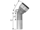 Industrie-Bogen 45° innen-aussen 35 mm 8805.35 - SudoFIT-Formstücke