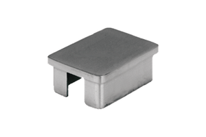 Rohrkappe rechteckig 40 x 20 mm geschliffen 136212 - INOXTECH-Handlauf-/Geländer-System