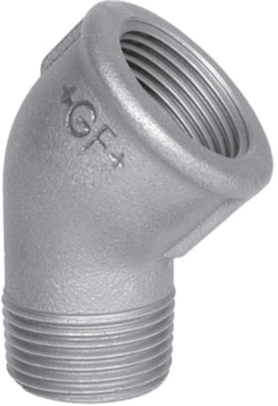 Winkel 45° 121 S 1" 770 121 106 - GF schw. Tempergussfittings