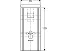 GIS WC-Paneel für Omega 461.189.00.1 für kleine Serviceöffnung - Geberit-Duofix