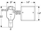 Fertigbau-Set Massivb. f. Unterputz-Sif. Waschmaschine und Tumbler 152.237.00.1 - Geberit-Sifon + Apparateanschlüsse