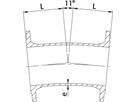 Flanschen-Bogen 11° Typ FFK PN 16 DN 200 - WILD Flanschformstücke