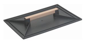 Taloschen, eckig, Kunststoff L= 420mm, B= 300mm, mit Holzgriff - Bauwerkzeuge