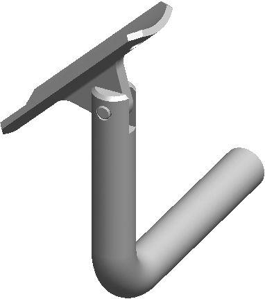 Wandkonsole ohne Wandplatte beweglich HI. 48.3 mm geschliffen 1.4301 - INOXTECH-Handlauf-/Geländer-System